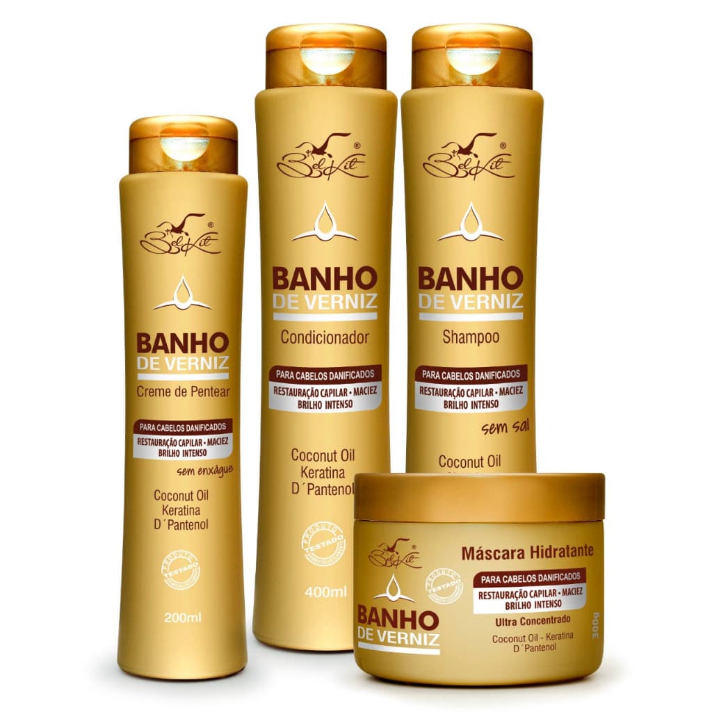 Kit Banho de Verniz Belkit 4 produtos