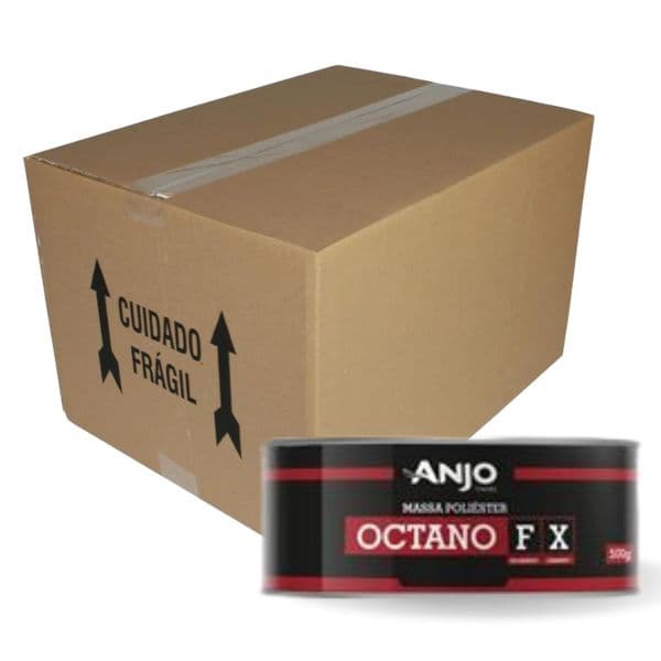 Massa Octano Poliester Fx 900g - Anjo | Automotiva (CAIXA COM 6)