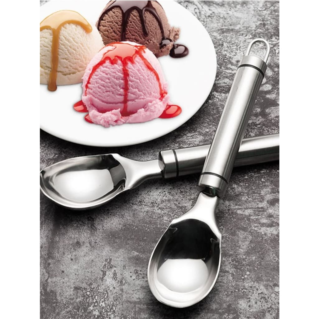 Colher de Sorvete Pegador Concha de Aço Inox Bola de Sorvete 19 cm