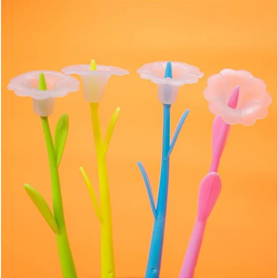 Kit Caneta esferográfica de flor MUDAM DE COR NO SOL