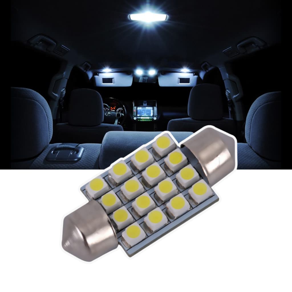 Lampada Torpedo c/ 16 Led p/ Corsa Palio Celta Gol Uno placa efeito tipo xenon | ENVIO 24h