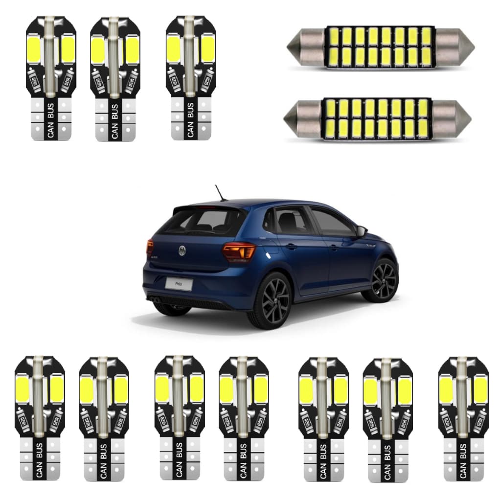 Kit Lampadas  Led VW Polo 2018 /2019 Canbus