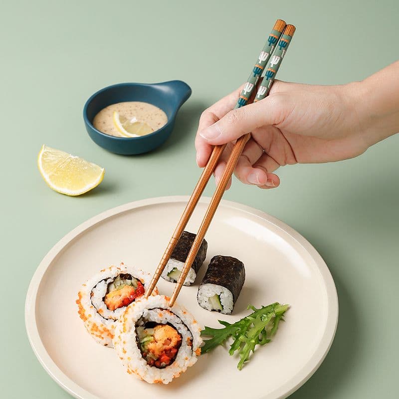 Kit Hashi De Bambu 10 pçs