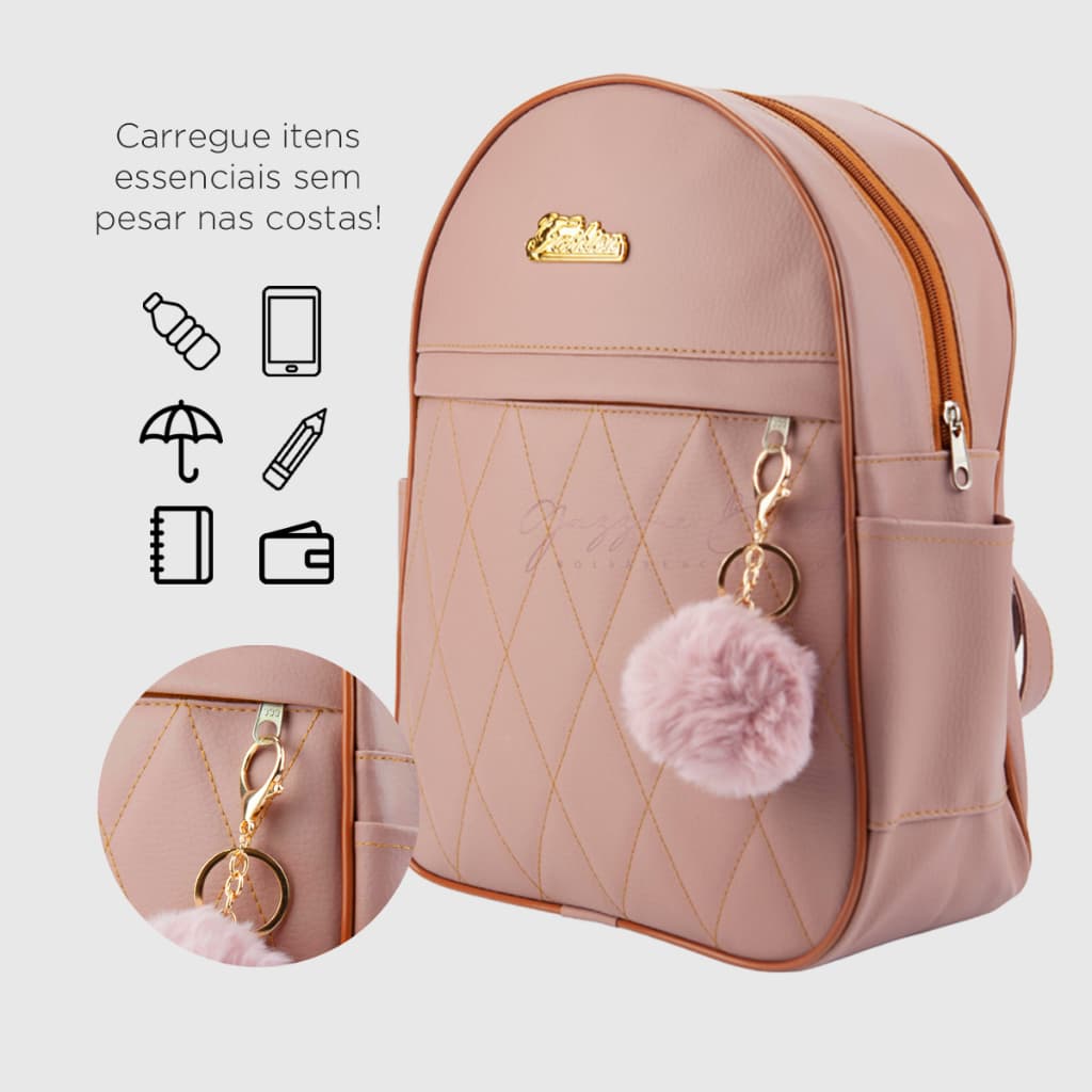 Mochila Feminina Pequena Mochilinha Mini Estilosa Faculdade Escola Promoção