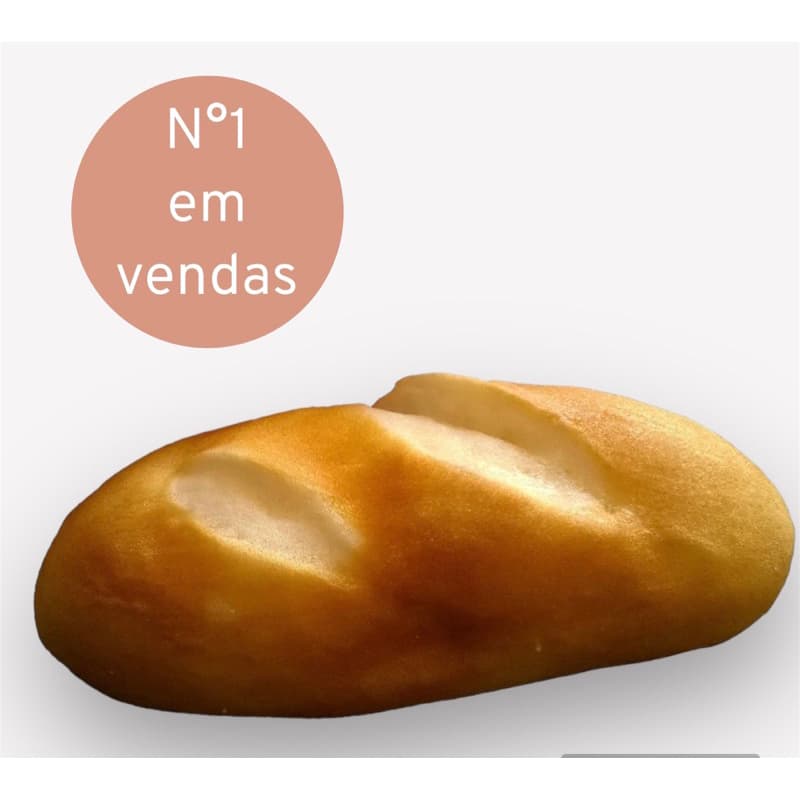Pão artificial filão p flexível decoração santa ceia
