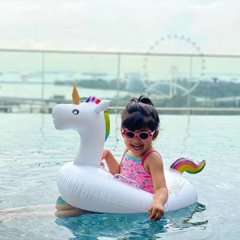 Boia inflável unicórnio 90cm para piscina praia natação infantil