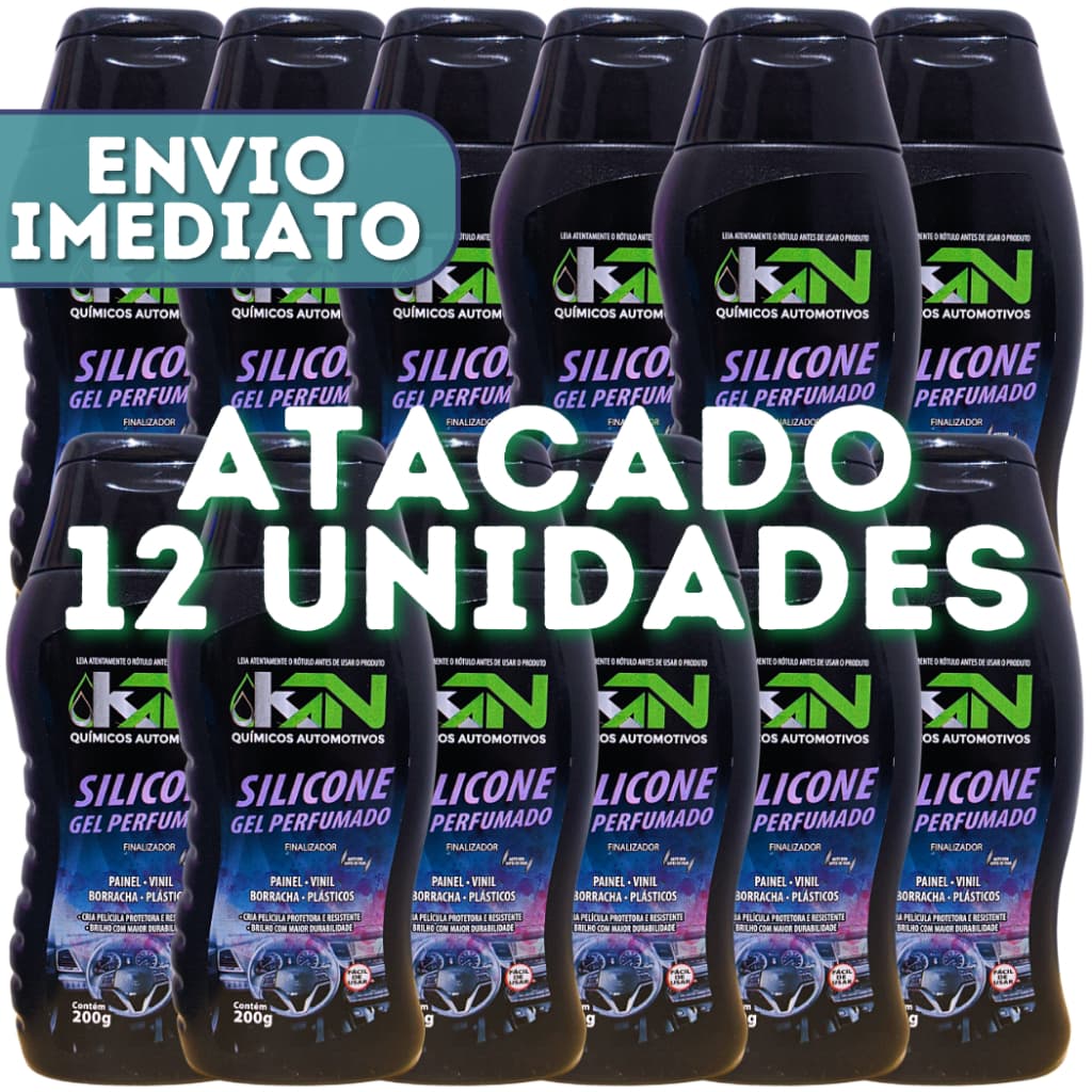 Silicone Automotivo Gel Perfumado Atacado 12 Unidades - KN Automotivos