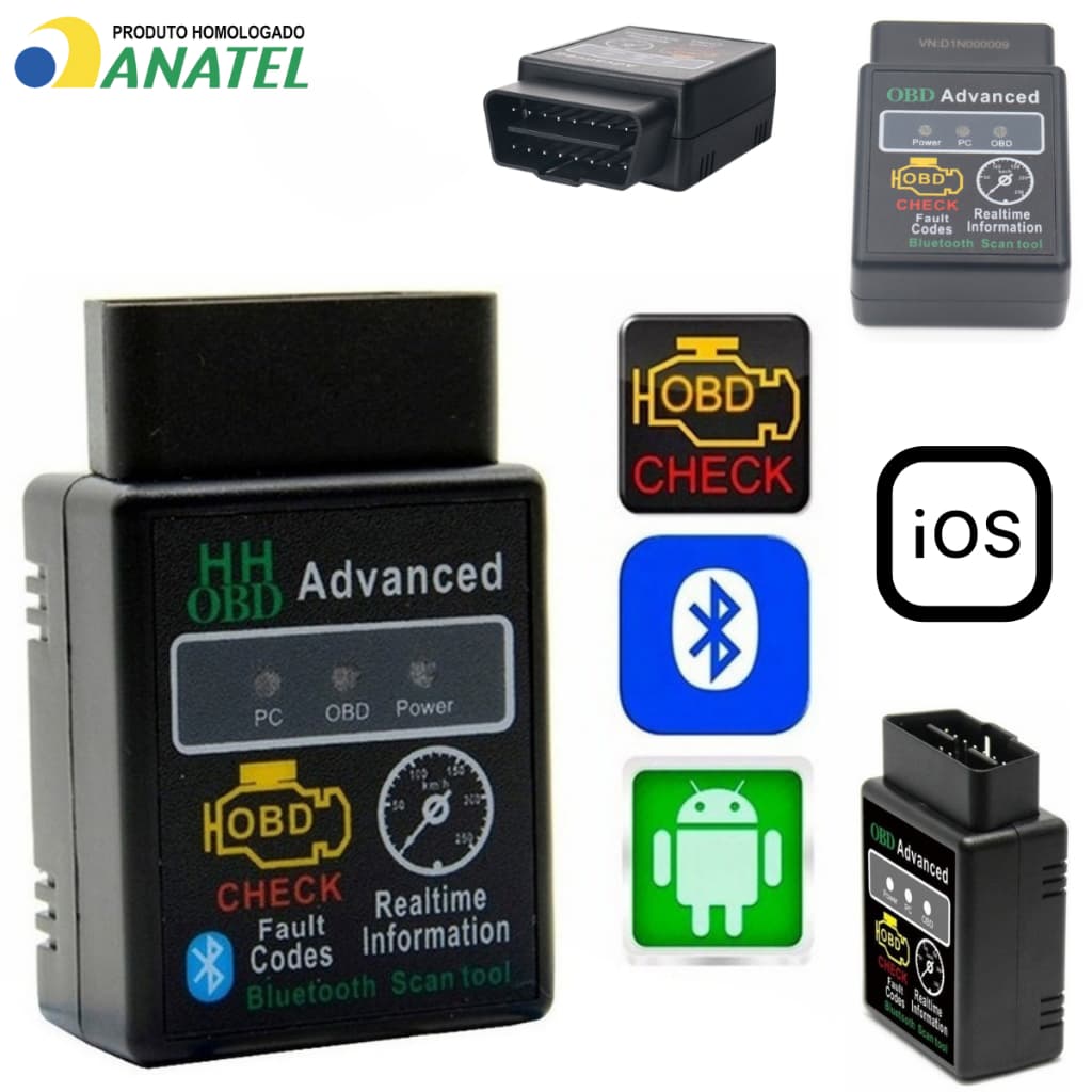 Mini Scanner Automotivo Universal Obd 2 Bluetooth Carro