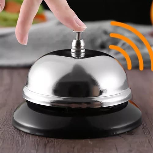 Sino Campainha De Mesa Sineta P/ Recepção Restaurante Balcão Atendimento