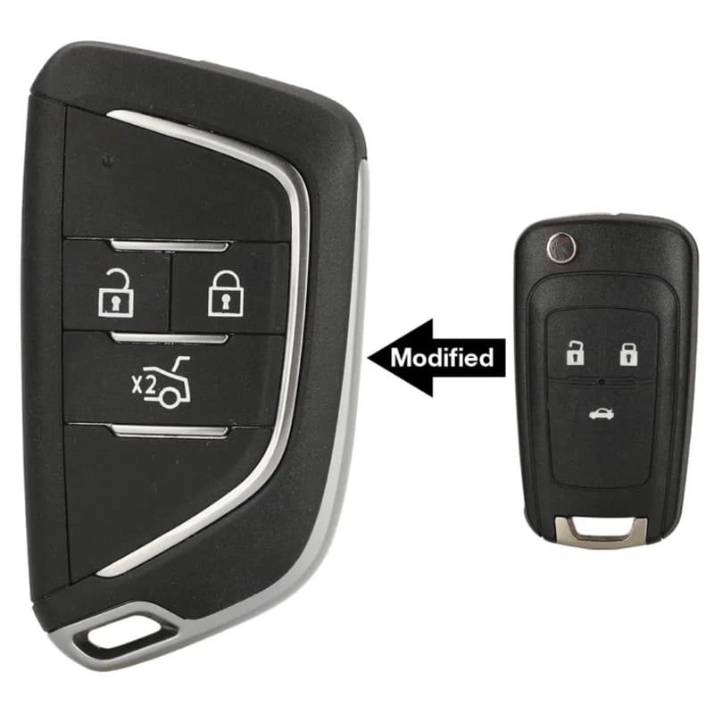 upgrade chave / carcaça canivete chevrolet onix cruze cobalt prisma tracker s10 spin