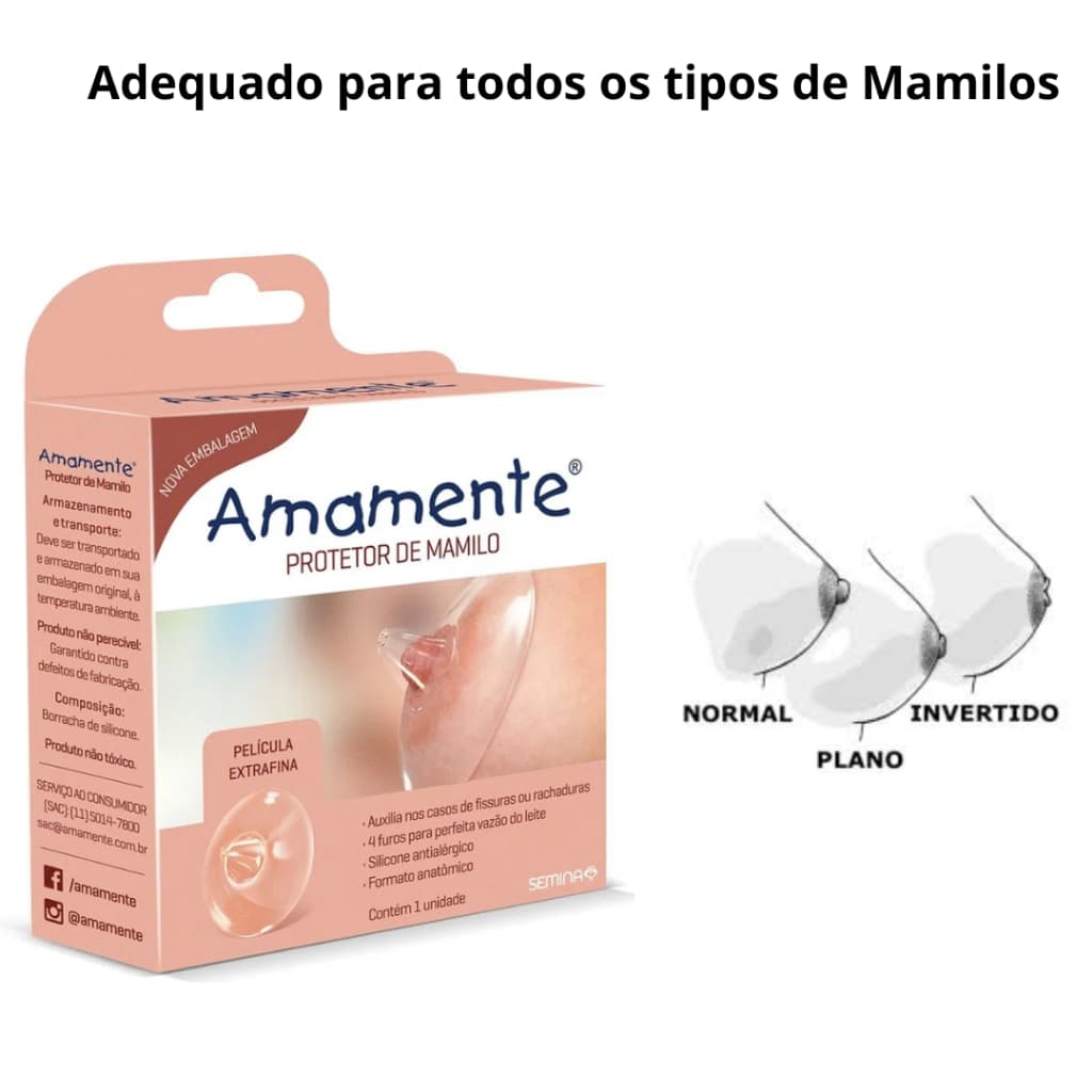 Protetor de mamilo amamente silicone com estojo para armazenamento