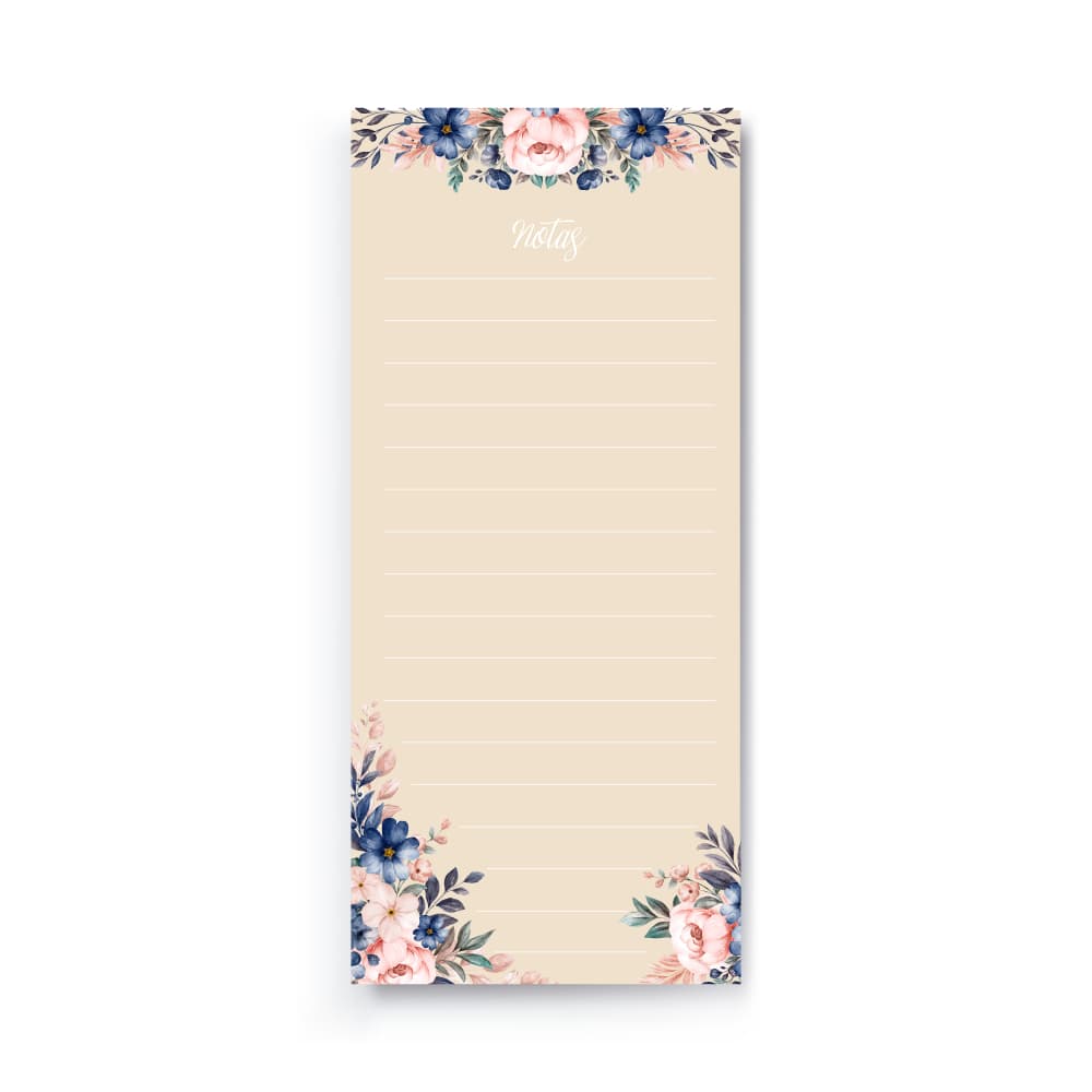 Kit 3 Blocos Floral Anotações Destacável Lembrete Papelaria Notas Blocos.