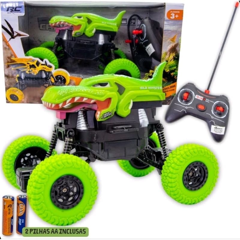 Carrinho Controle  Remoto Dinossauro Bateria Recarregável ( ENVIO IMEDIATO)