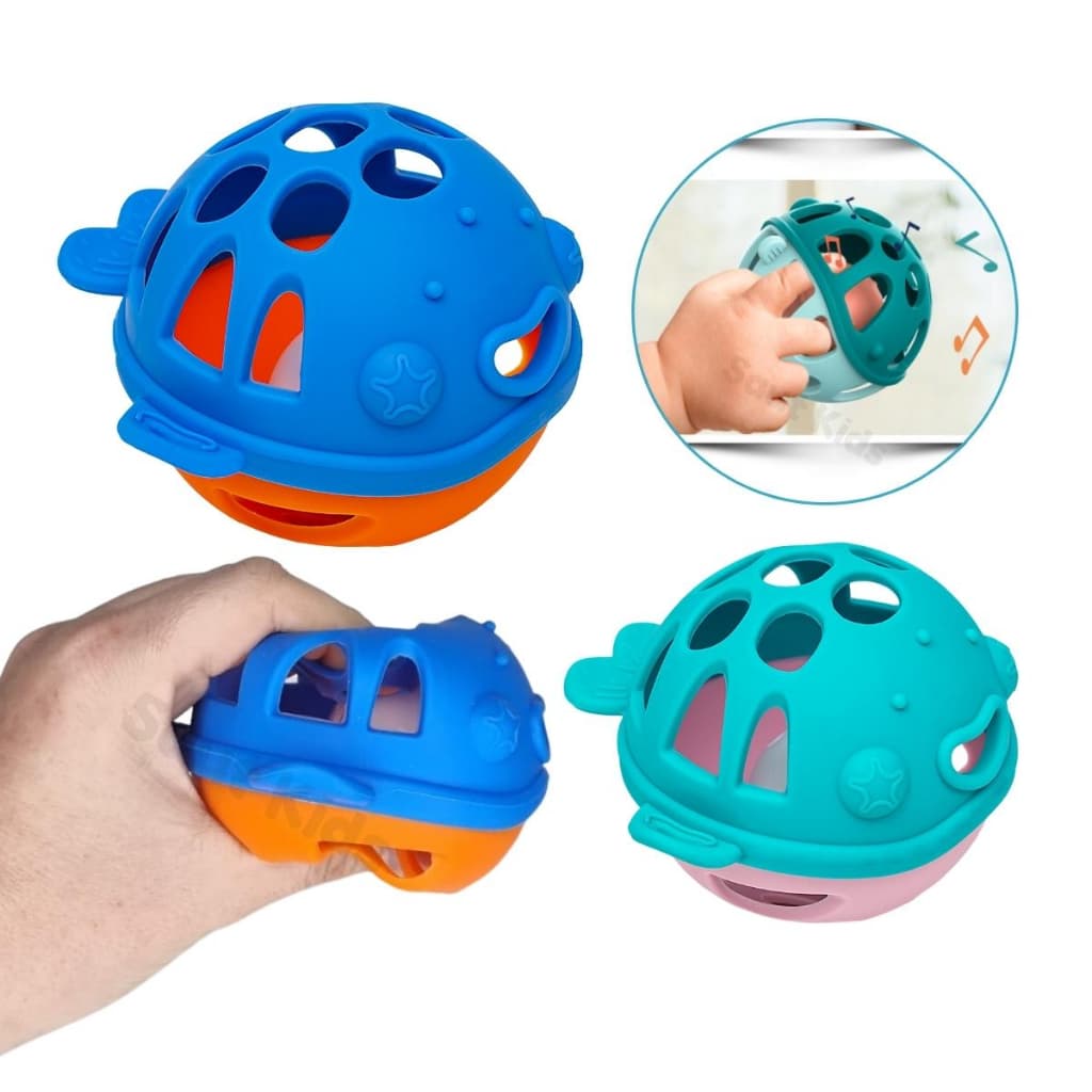 Mordedor para Bebê Chocalho Brinquedos para Bebe Alivio Gengiva Bebê Brinquedos