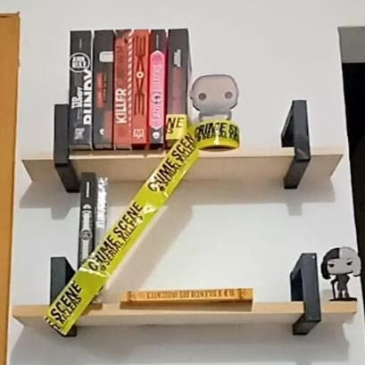Prateleira Estilo Industrial Prateleira industrial Prateleira com suporte preto Decoração Quarto Decoração sala Decoração sala