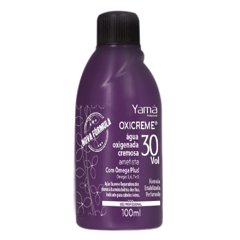 Água Oxigenada Cremosa Yamá Ametista 30Vol 100ml