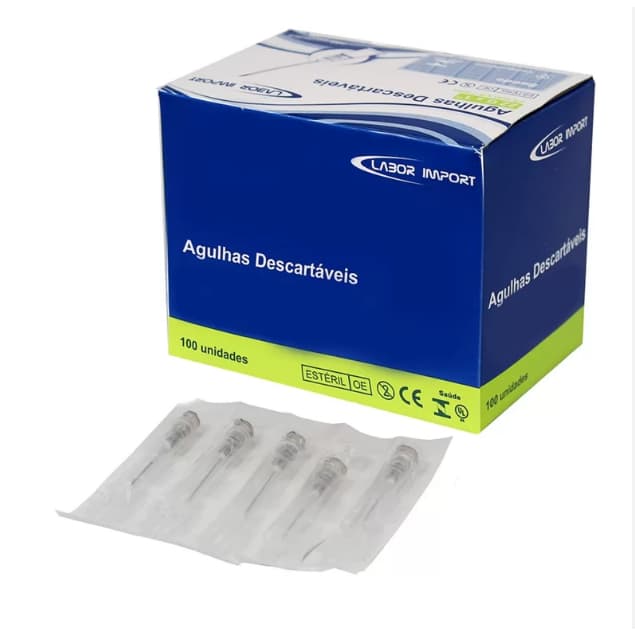 Agulha 30x0.70MM Labor Import -  Caixa com 100 unidades