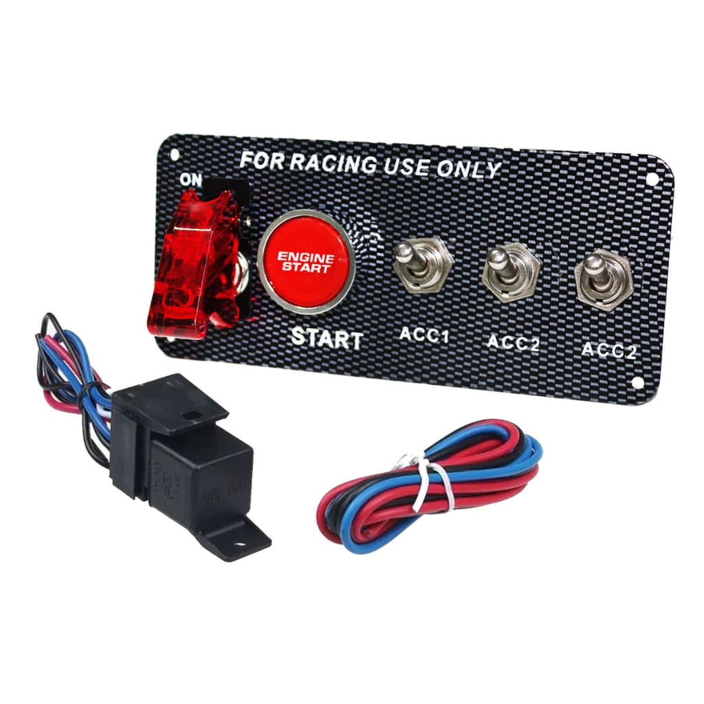 Painel de Ignição Auto Botão Chave Turbo Start Switch