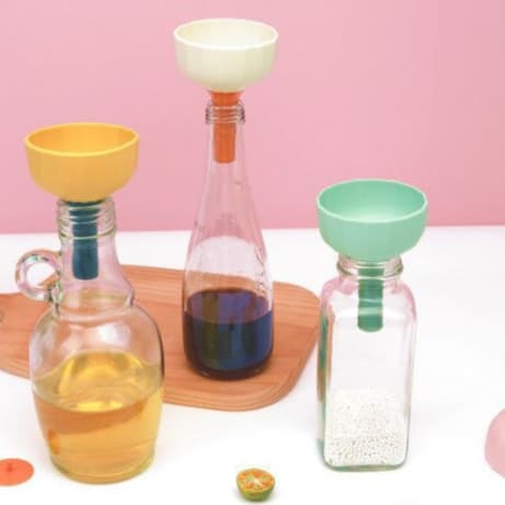 Funil de Silicone Funil Dispensador de Líquidos Utensílio de Cozinha