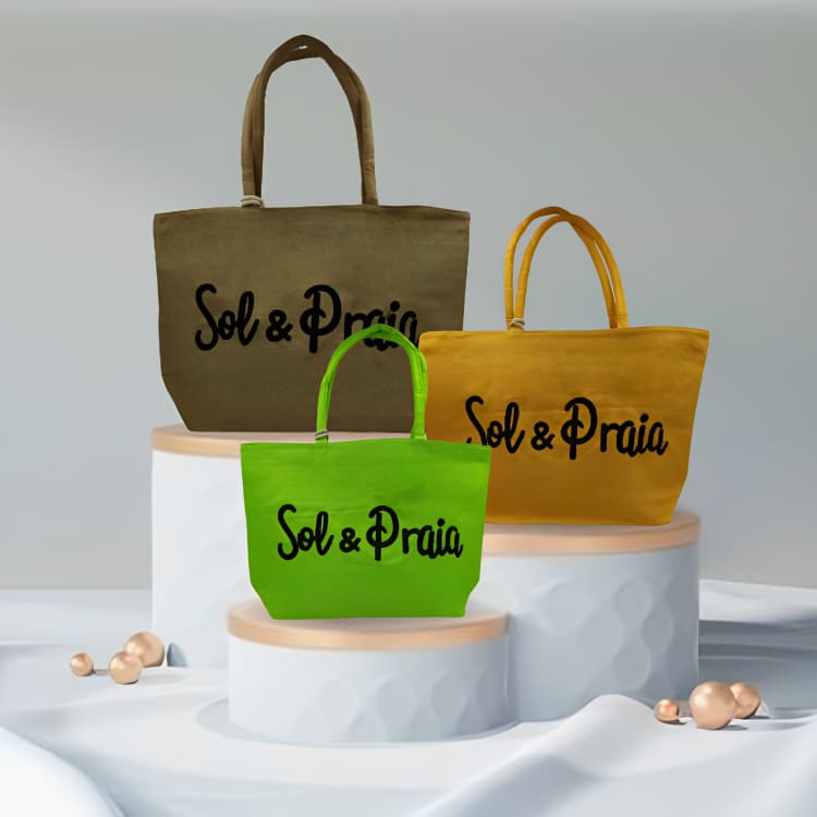 Bolsa de praia feminina  Modelo Novo Verão de Piscina sacola Grande Resistente com fôrro interno