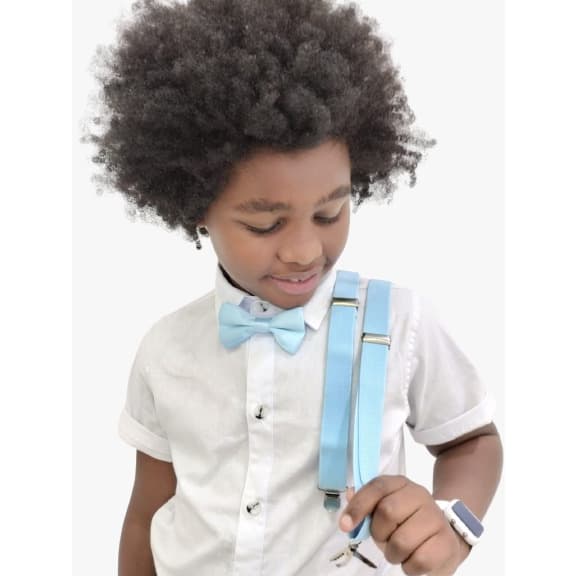 Kit Suspensorio e Gravata Infantil Ajustável Menino e Menina