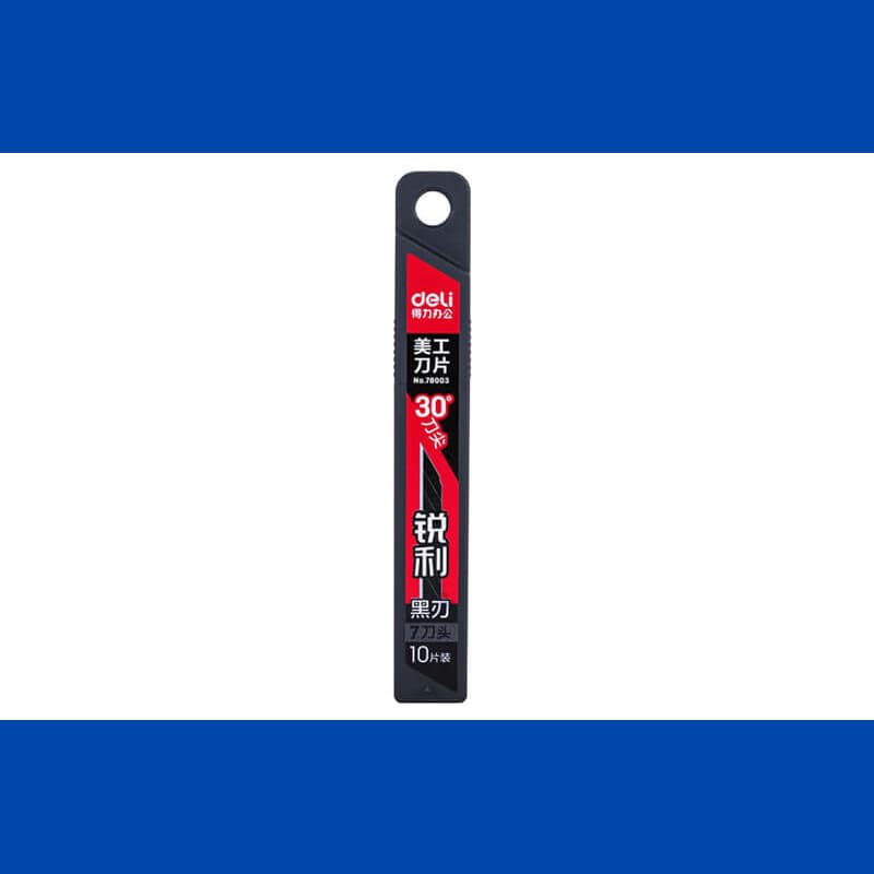 Lâmina Black de estilete 9mm e 30 graus Deli
