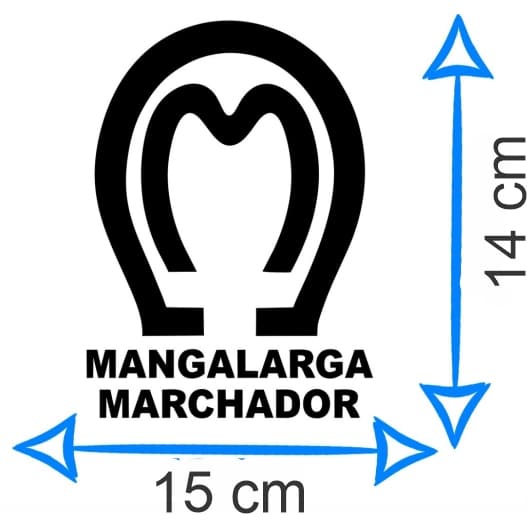 Adesivo Mangalarga Marchador Ferradura Kit 2 Unidades