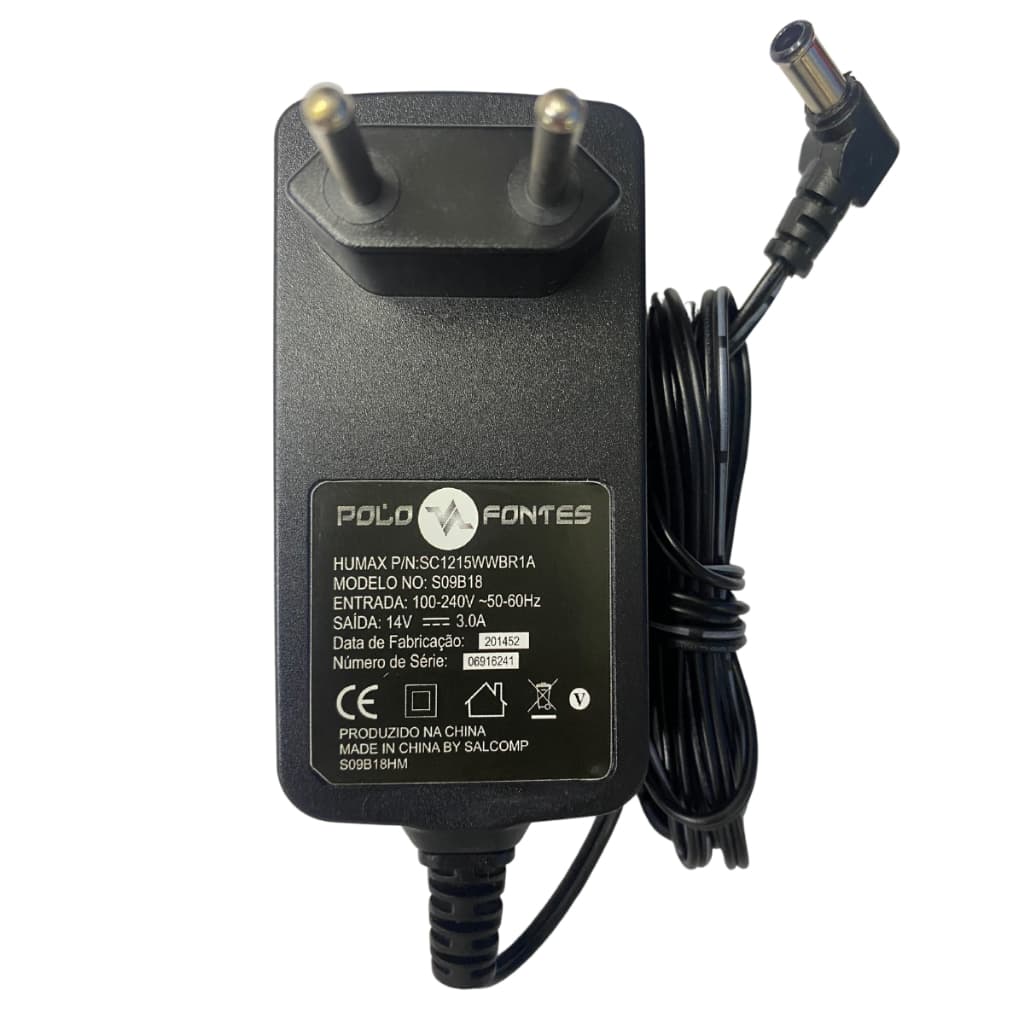 Fonte Monitor Samsung 14V 3A S20b300b Ls19a300 S20b300 Bivolt