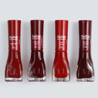 Kit 4 Esmaltes Dailus Queridinhos Tons Vermelhos