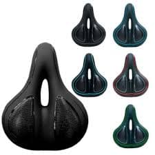 Selim Mtb Absolute Largo Vazado de Gel/ Elastõmero Preto c/ Detalhe Cores PROMOÇÃO!!!