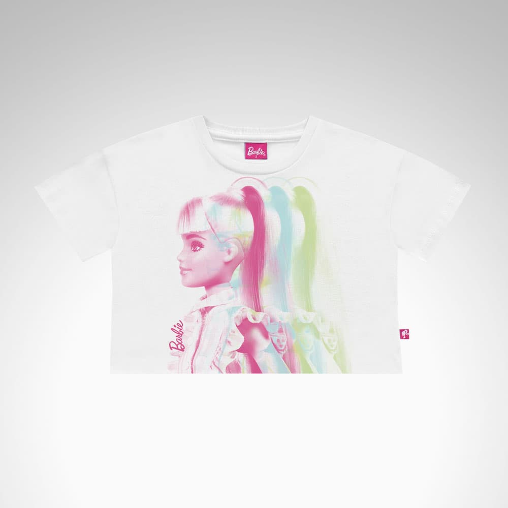 Blusa Infantil Menina Barbie Fashion