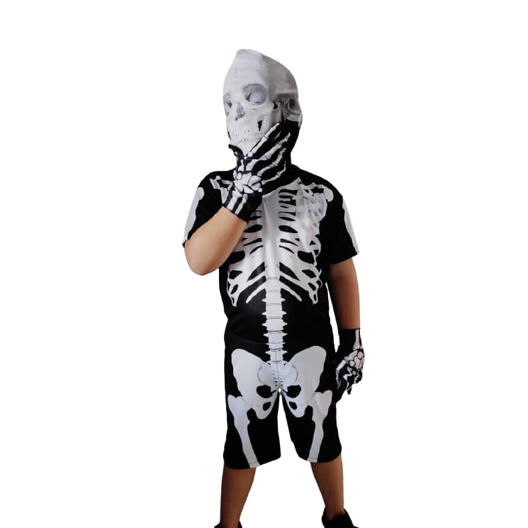 Fantasia infantil Esqueleto Halloween Caveira
