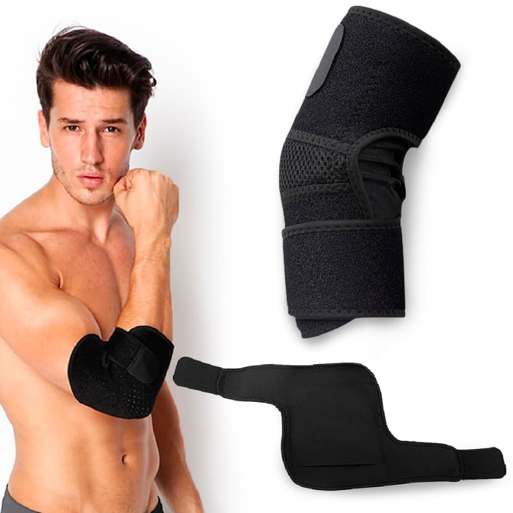Cotoveleira De Compressão Ajustável Resistente Esporte Fit