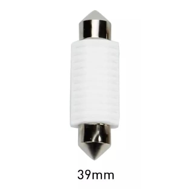 Lâmpada Led Cerâmica Carro Torpedo Teto Placa Luz Cortesia 39 mm Branco Canbus Canceler 12v 24v Promocional