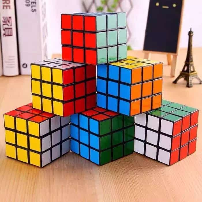 3 Cubo Magico Grande Brinquedo Divertido Anti Estress 6.5x6.5x6.5cm Hobbies Coleção Brinquedo