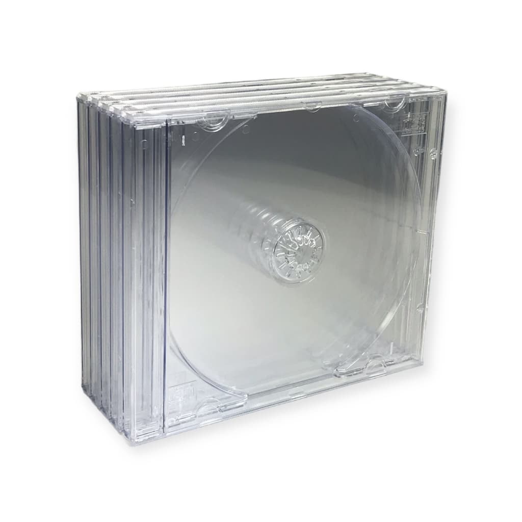 Estojo/Box CD Acrílico Transparente/Cristal c/50 Unidades