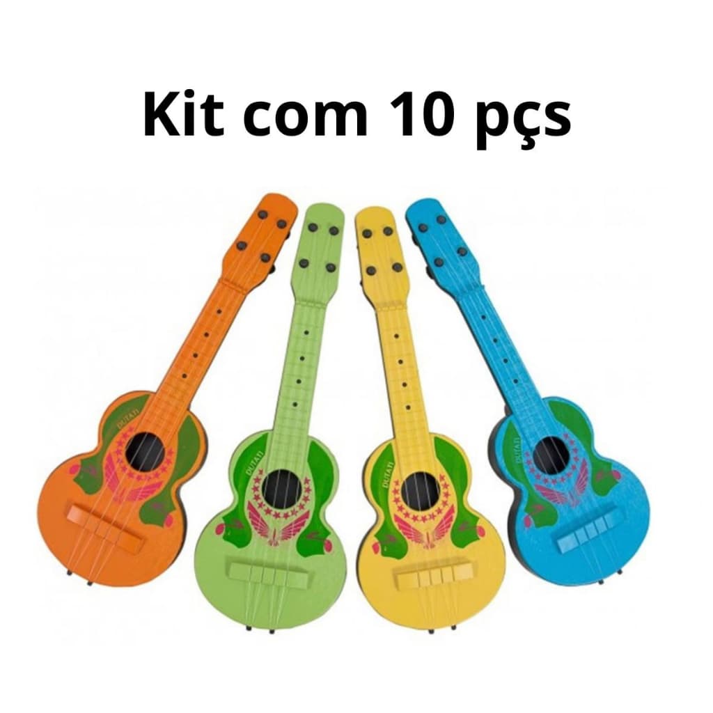 Kit 10 Viola Brinquedo Violão Infantil Fabrica Instrumentos Musical Educacionais