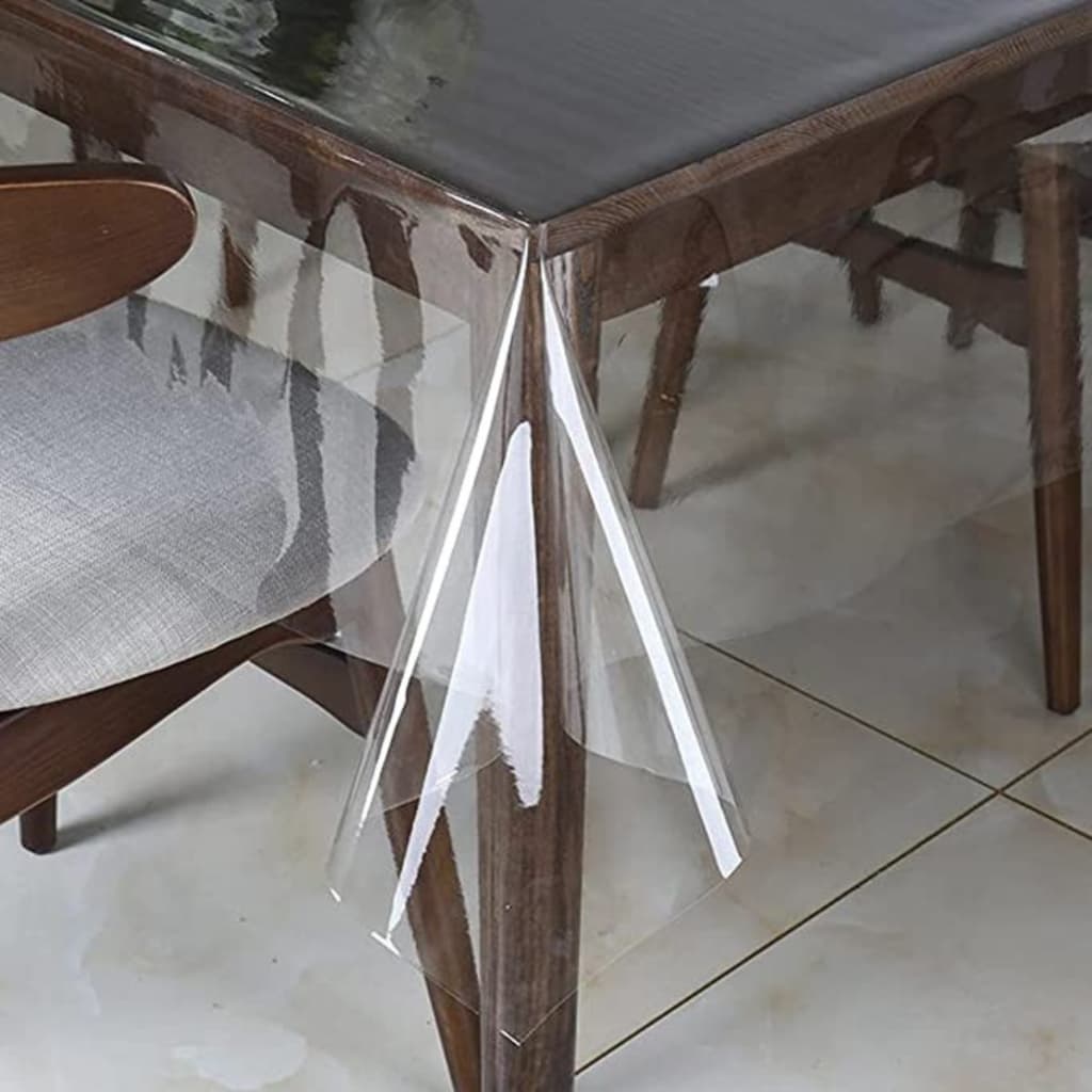 Protetor Toalha de Mesa Plástico Grosso Transparente 2,20 mt x 1,40 mt