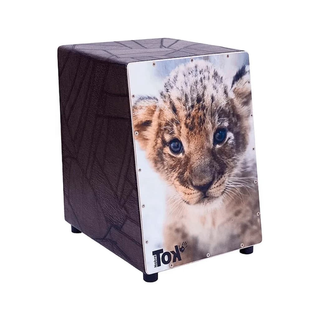 Cajon Acustico Nobre Tok Infantil Modelo 605 Leãozinho