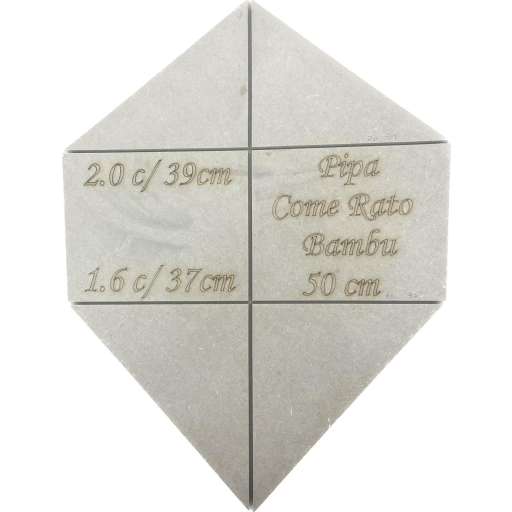 Gabarito De Madeira Para Confecção De Pipa Come Rato 50 Cm
