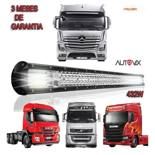 Barra De Led Automotiva 432w 80cm Off Road
