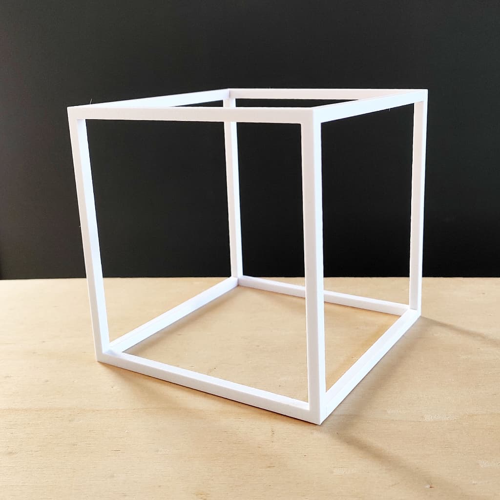 Cubo Decorativo - 12 cm de altura, Quadrado Geométrico, Decoração