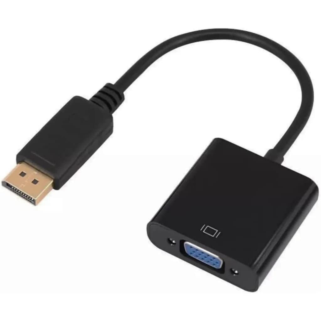 Cabo Adaptador Displayport VGA Conversor Vídeo Analógico DP Macho VGA Fêmea Notebook Projetor HDTV