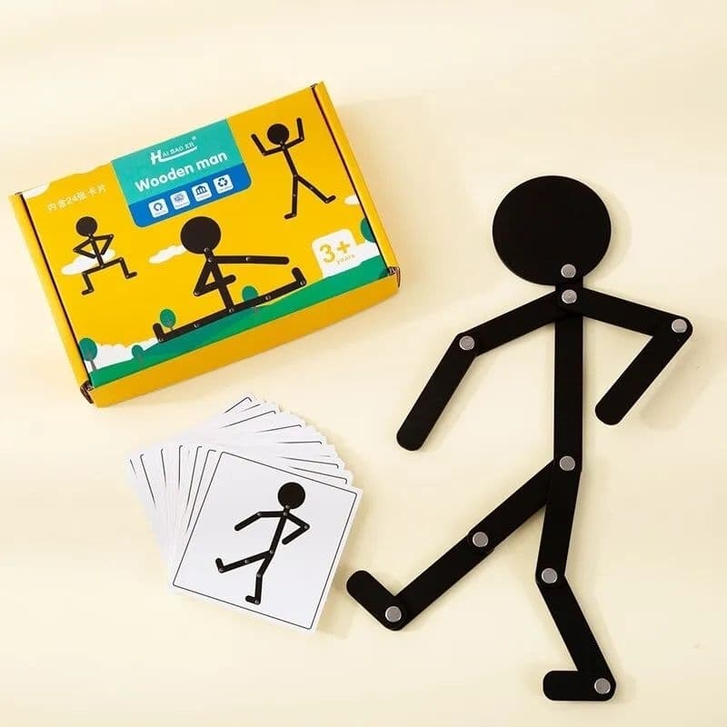 Boneco de palito | Jogo para treino olho/mão coordenação motora fina