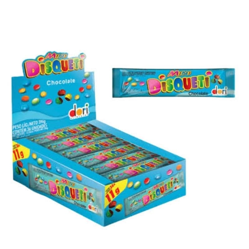 Disqueti mini caixa 36 unidades