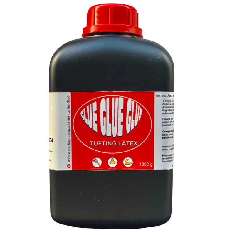 Látex para tapetes 01 kilo  sem odor forte acabamento emborrachado e transparente