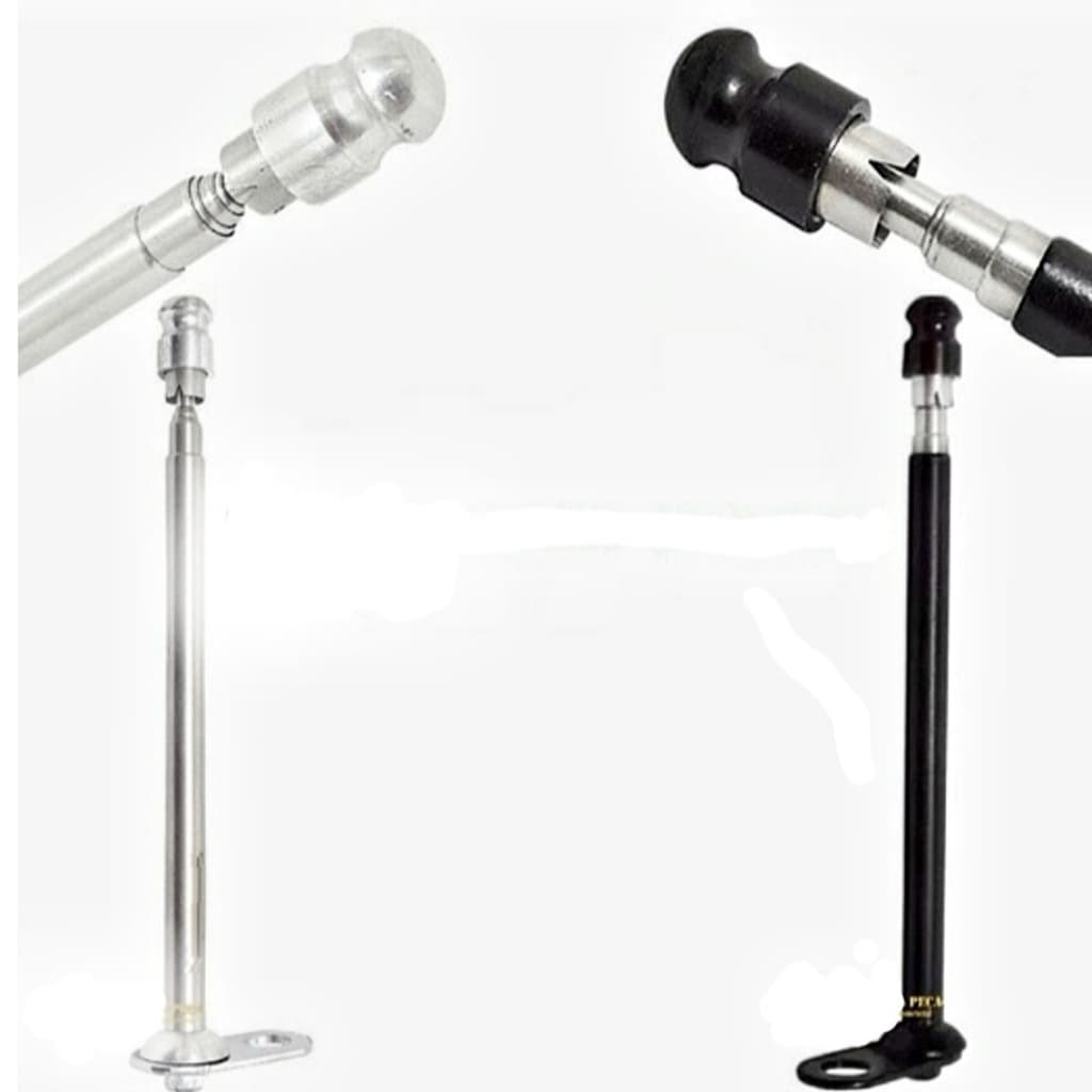Antena Retrátil 7 Estágios Corta Pipa Moto Retrovisor Aço Inox