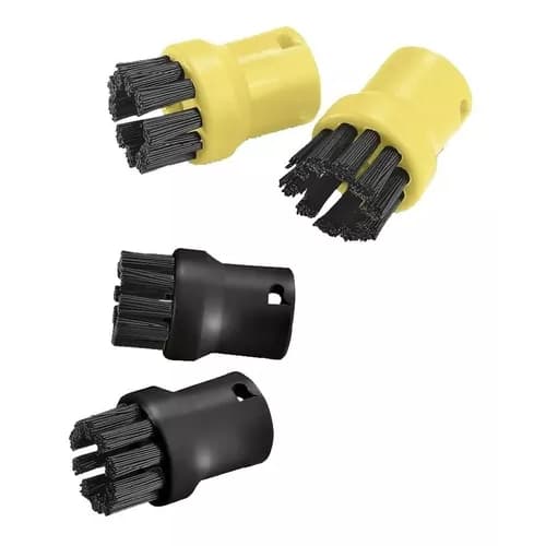 04 Escova Preta Amarela Limpadoras A Vapor Sc1010 Sc2500 Karcher SC4 SC2