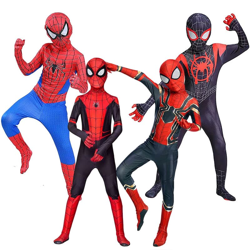 Fantasia Infantil Homem Aranha De Ferro Aranhaverso Morales Sem Volta Pra Casa Longo Luxo