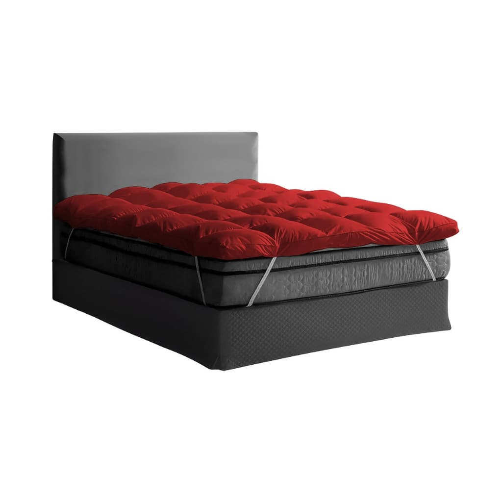 Pillow Top Protetor De Colchão Queen Size Vermelho